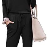 PRETTYGARDEN Women’s 2023 Fall Two Piece Outfit Long Sleeve Crewneck Pullover Tops and Long Pants Tracksuit